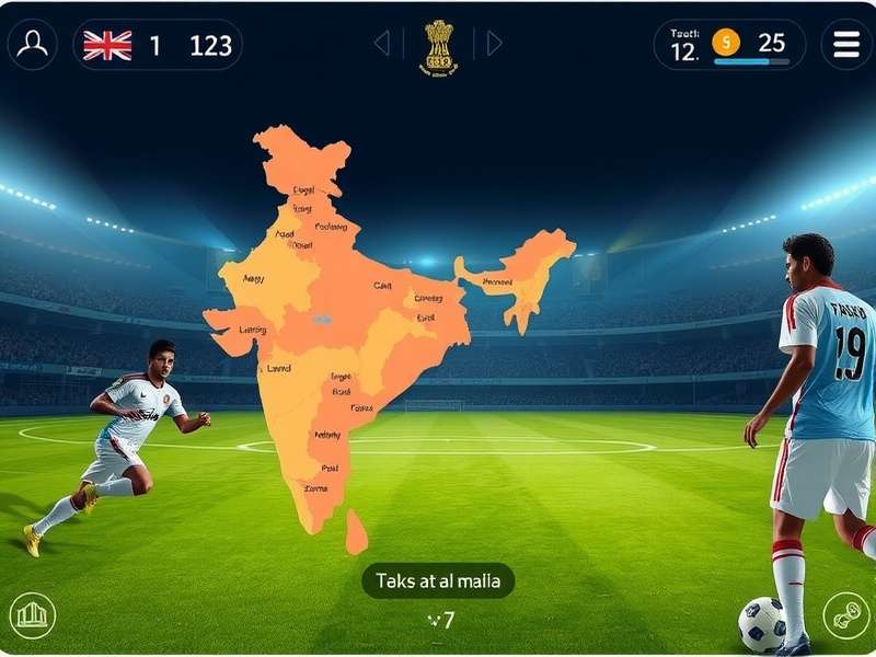 Mumbai United Stars gameplay screenshot showing football action
