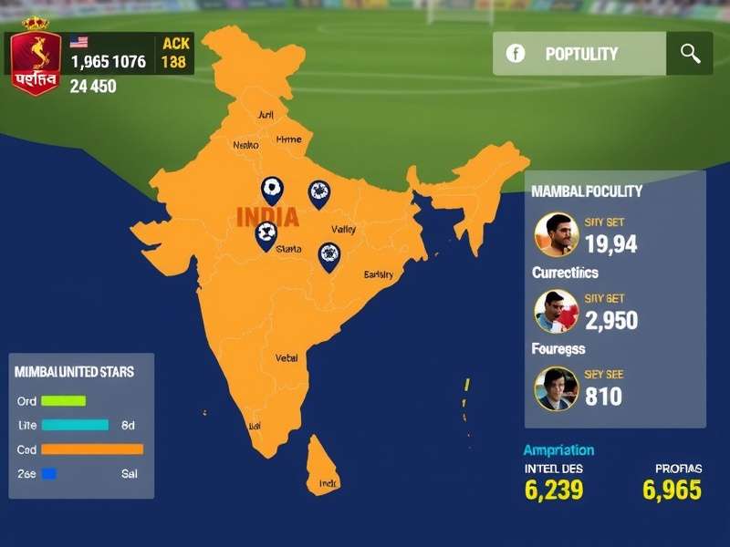 Mumbai United Stars regional popularity map in India